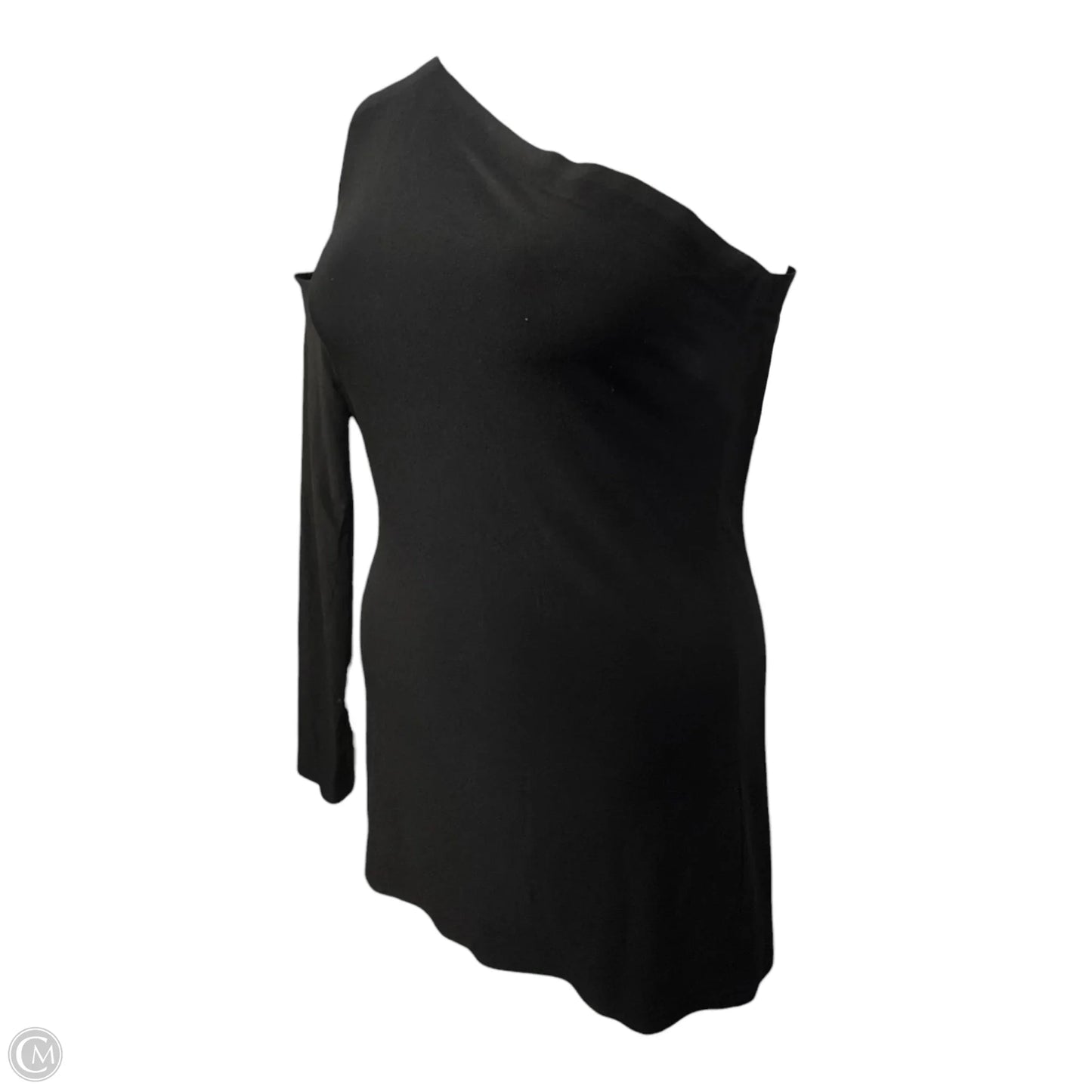 One Shoulder One Sleeve Top By Norma Kamali In Black, Size: M (38)