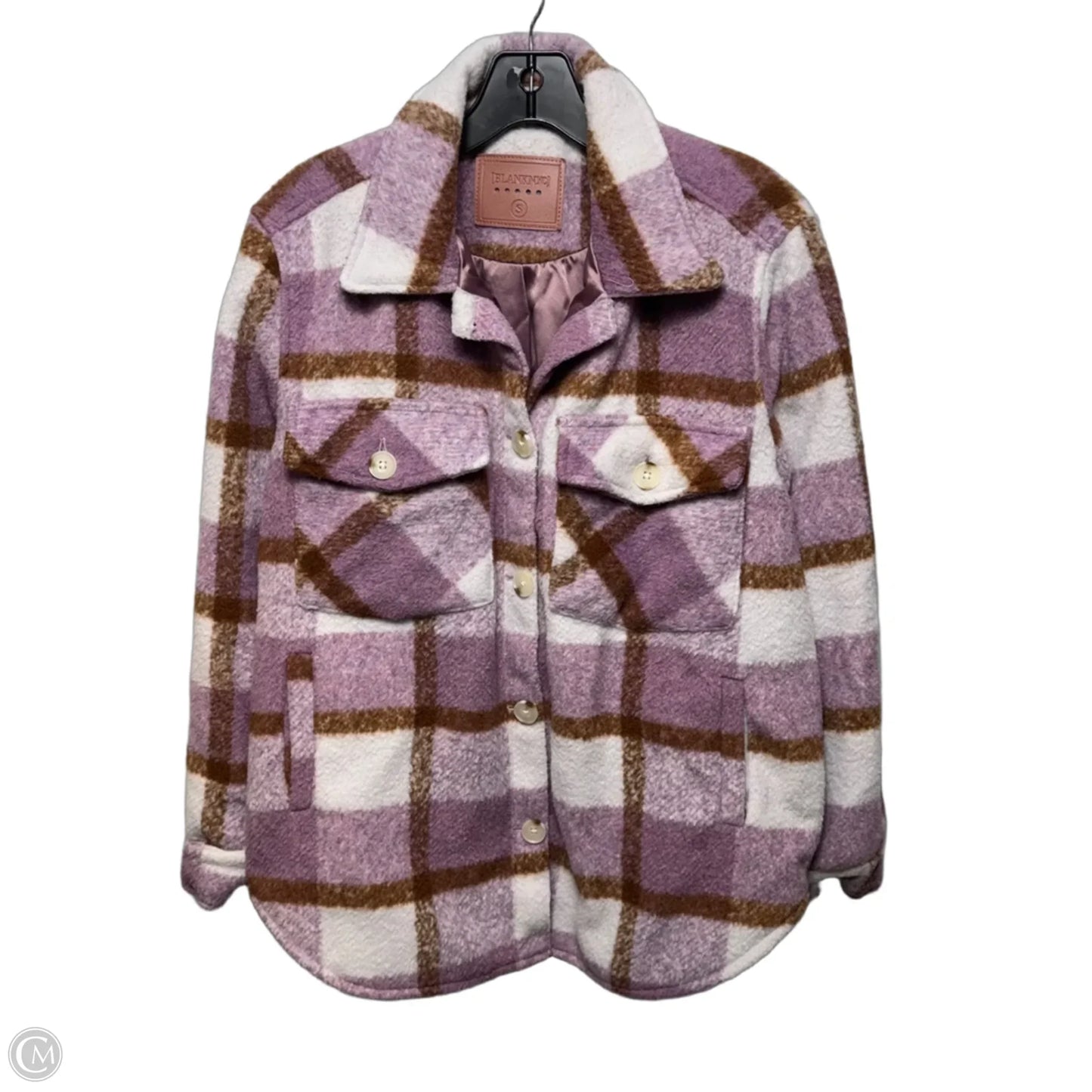 Jacket Shirt By Blanknyc In Plaid Pattern, Size: S