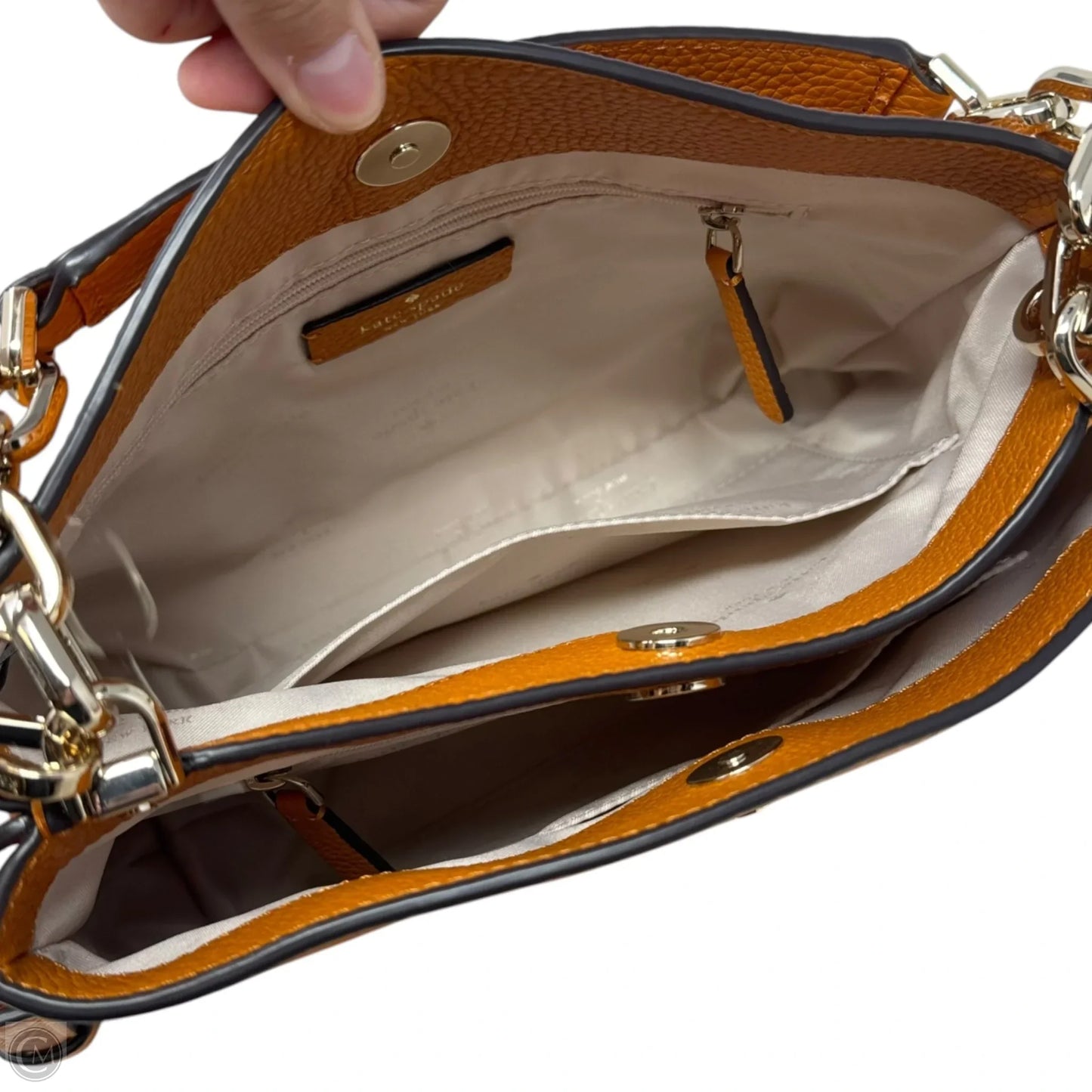 Aubrey Chain Top Handle Satchel Designer By Kate Spade, Size: Medium