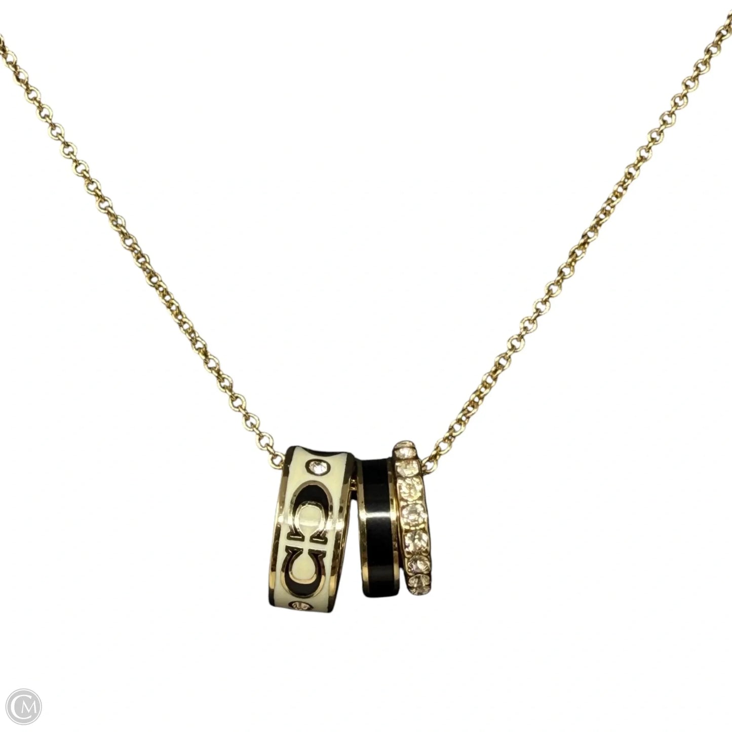 Signature Enamel Rondell Necklace Designer By Coach