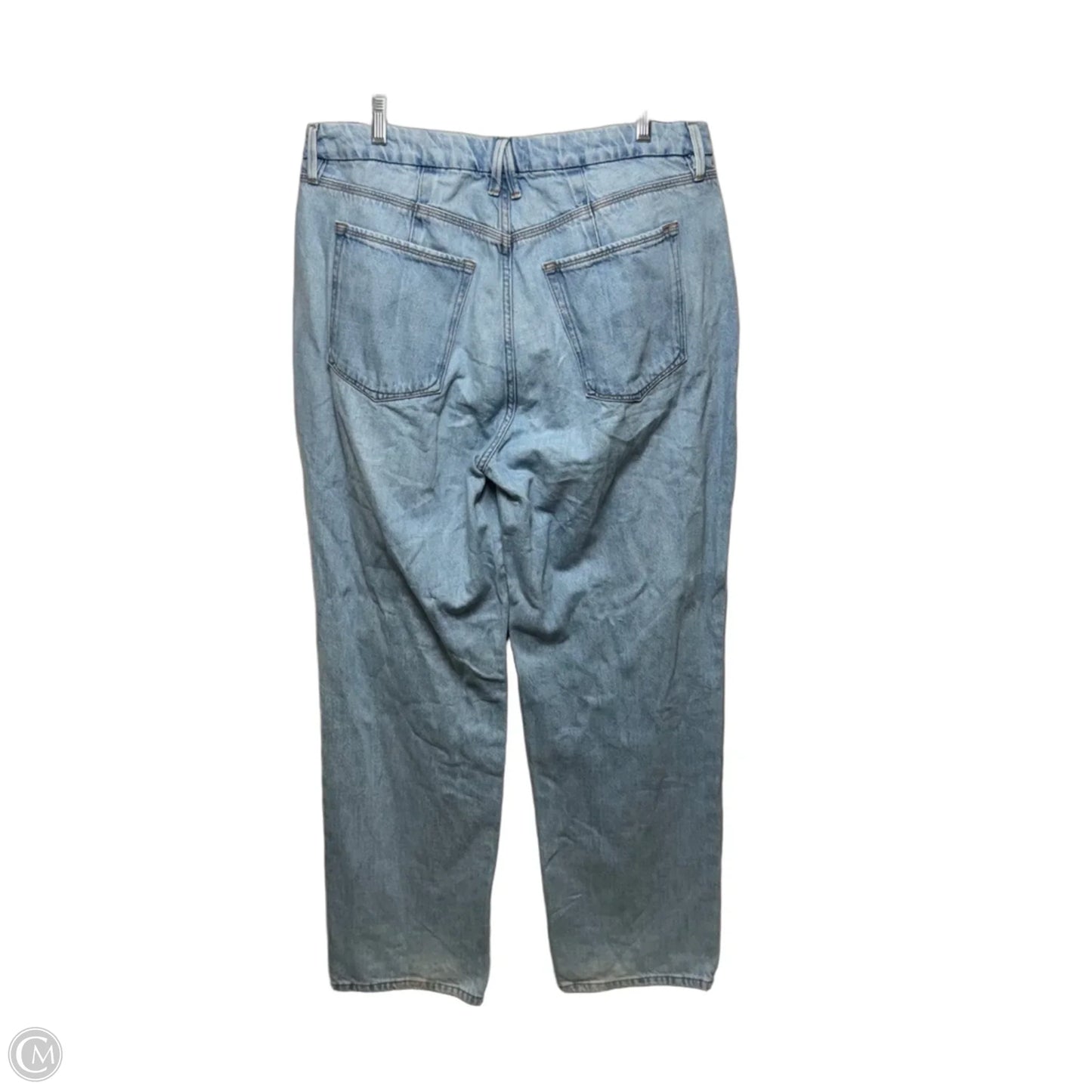 Jeans Wide Leg By Good American In Blue Denim, Size: 14/32