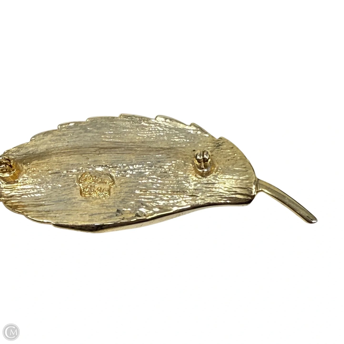 Gold Tone Leaf Pin By Allison Reed