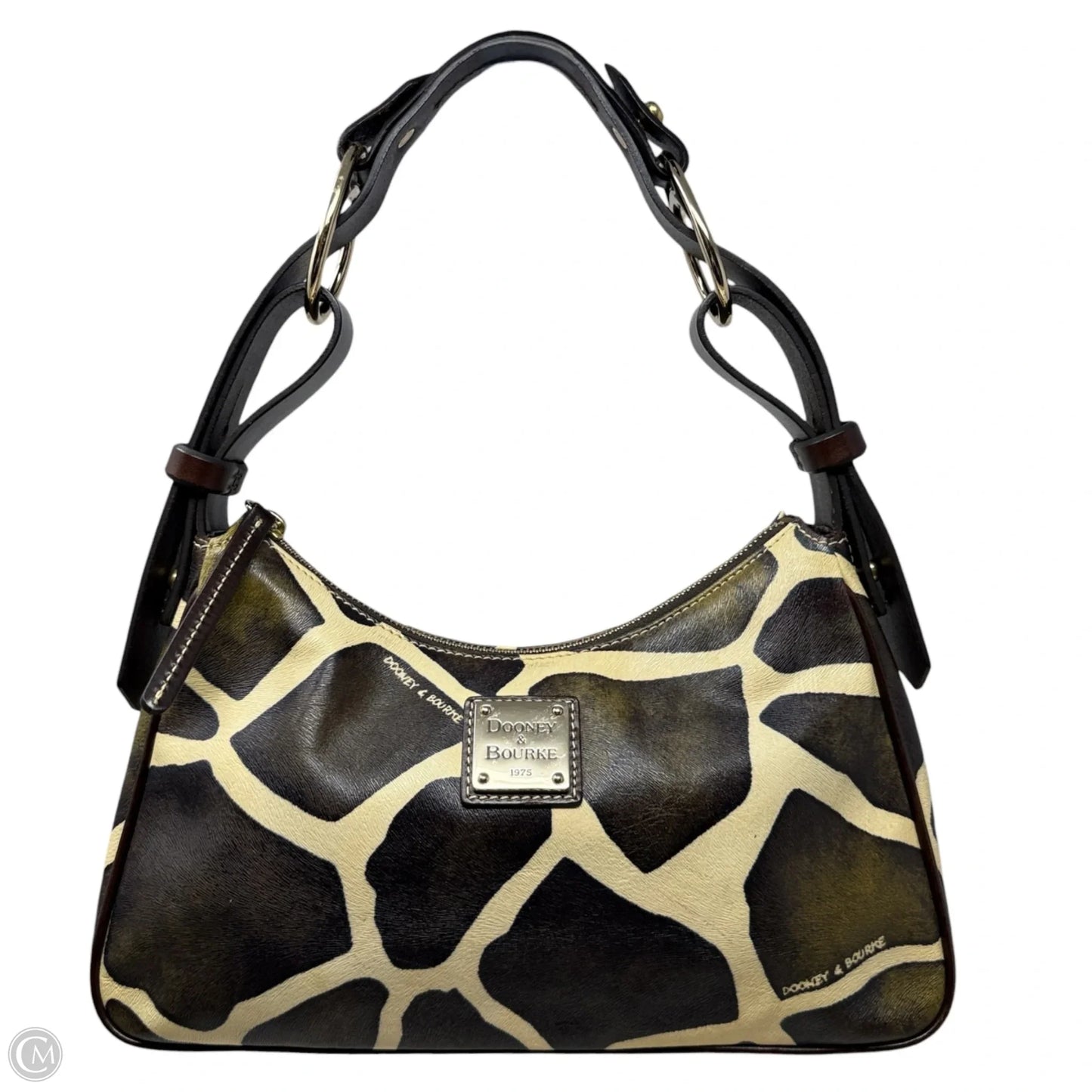 Vintage Y2K SerengetiGiraffe Print Hobo Bag Designer By Dooney And Bourke, Size: Medium