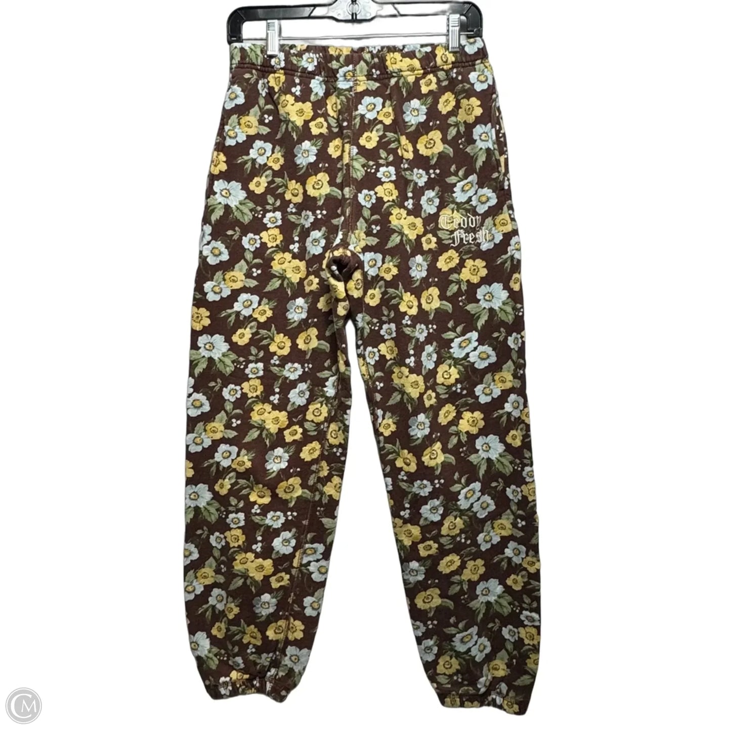 Pants Joggers By Teddy Fresh In Floral Print, Size: S