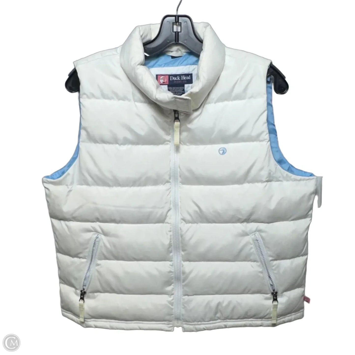 Vest Puffer & Quilted By Duckhead Jeans In White, Size: L