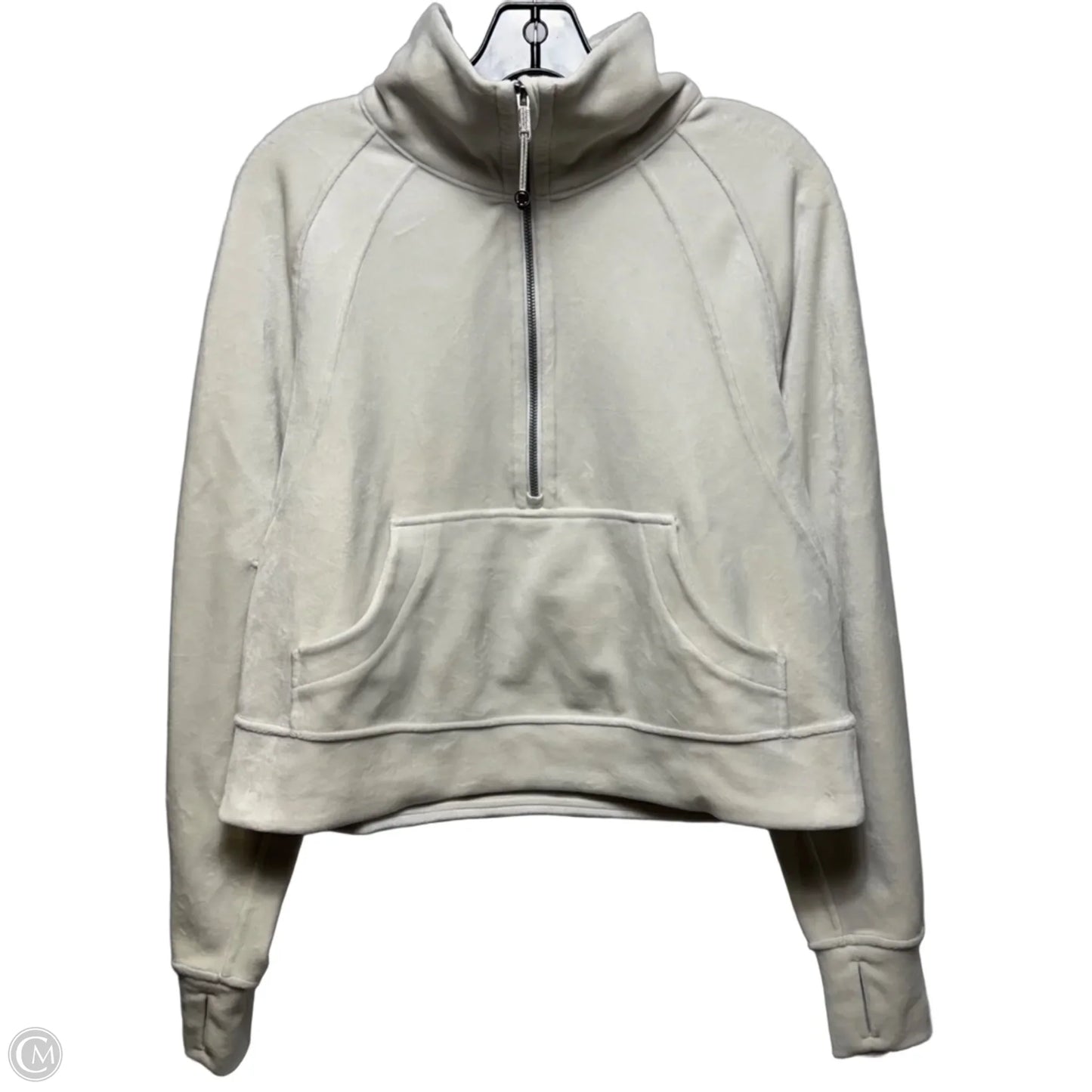 Athletic Sweatshirt Collar By Lululemon In White, Size: S