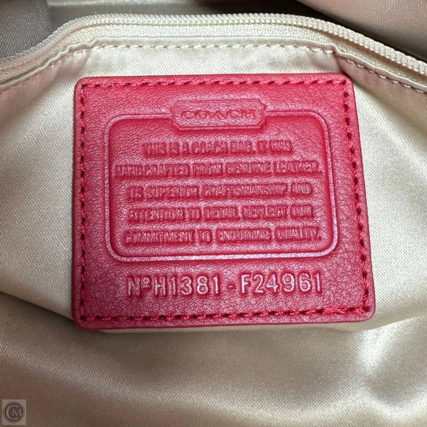 Campbell Belle Carryall Designer By Coach, Size: Medium
