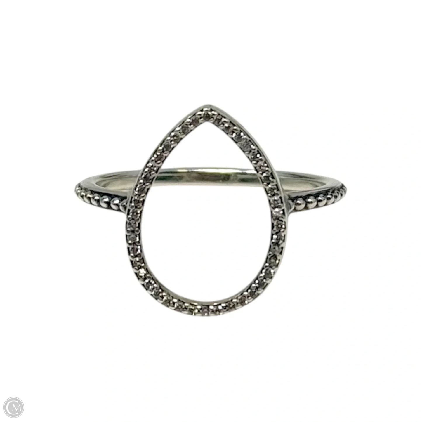 Teardrop CZ Ring Sterling Silver By Pandora, Size: 7.5