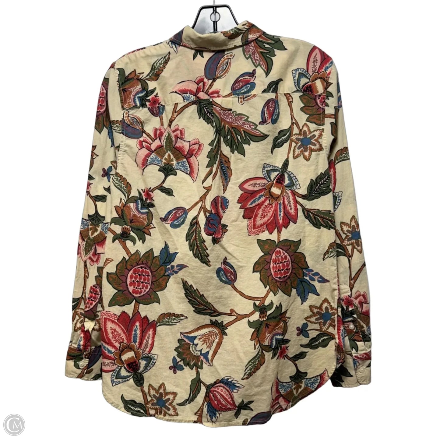 Top Long Sleeve By Lauren By Ralph Lauren In Floral Print, Size: S