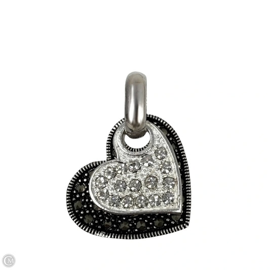 Sterling Silver & Marcasite Double Heart Pendant