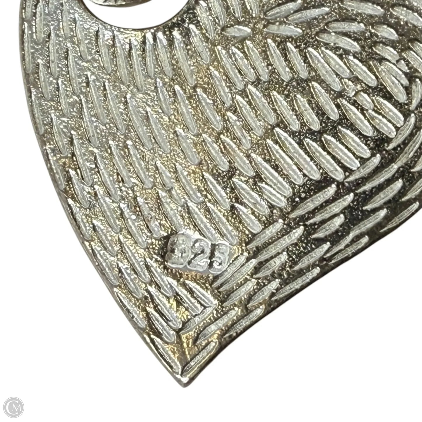 Sterling Silver & Marcasite Double Heart Pendant