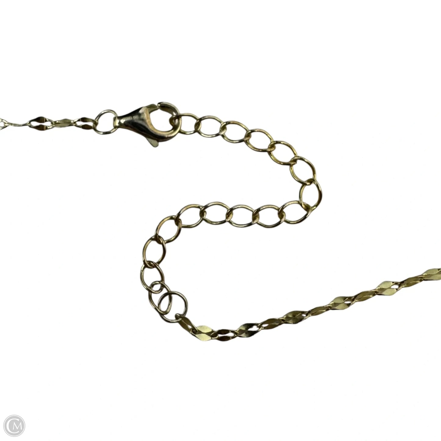Heart On Gold Over Sterling Silver Necklace