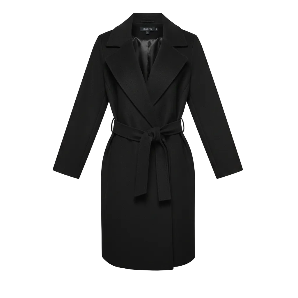 Coat Trench Coat By Lauren By Ralph Lauren In Black, Size: M
