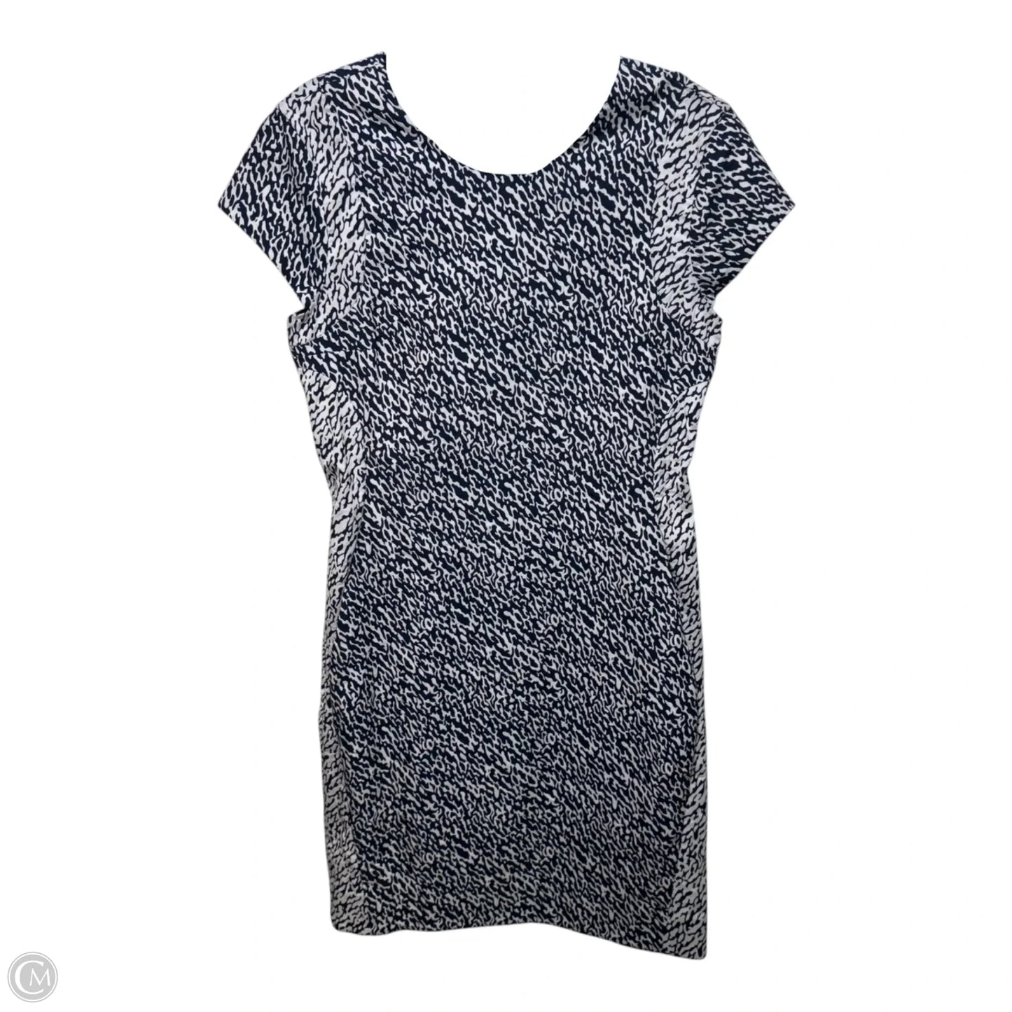 Pele Snake Wave Jacquard Dress Designer By Diane Von Furstenberg In Blue & White, Size: S/M ESTIMATED