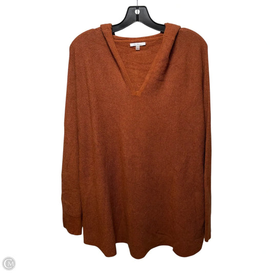 Sweater Hoodie By Vila Milano In Orange, Size: 2x