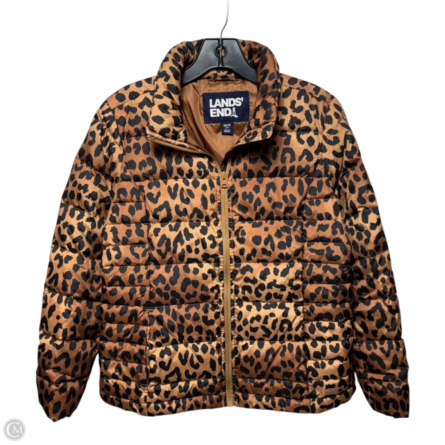 Jacket Puffer & Quilted By Lands End In Animal Print, Size: Xs
