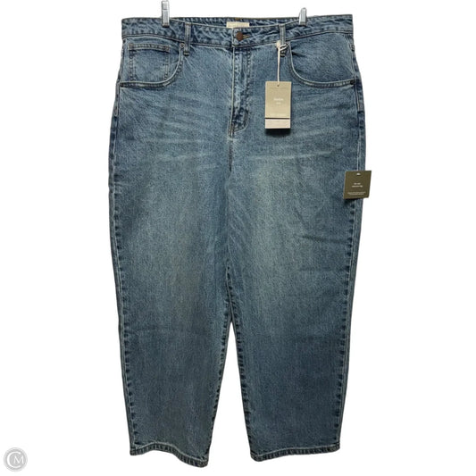 Jeans Wide Leg By Oliver Logan In Blue Denim, Size: 20