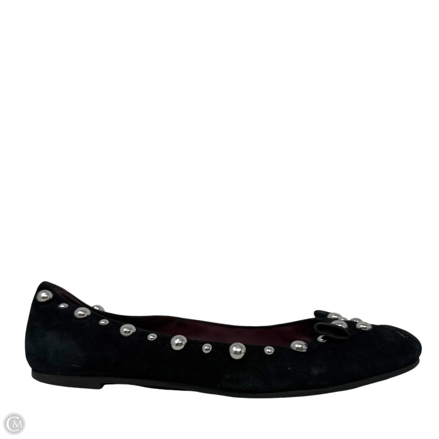 Studded Mouse Ballet Flats Luxury Designer By Marc Jacobs In Black, Size: 6 (36)