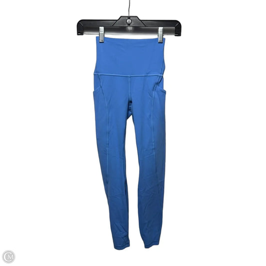 Athletic Leggings By Lululemon In Blue, Size: 0