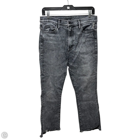 The Insider Crop Step Fray Jeans Designer By Mother In Grey, Size: 14/32