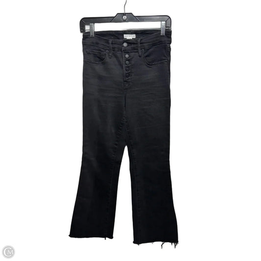 Jeans Boot Cut By Good American In Black Denim, Size: 2/26