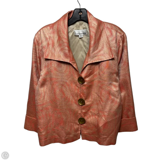 Jacket Other By Caroline Rose In Gold & Orange, Size: M