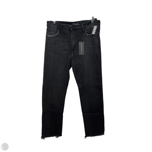 Jeans Straight By Just Black In Black Denim, Size: 12