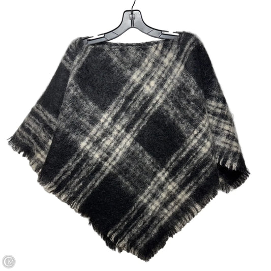 Mohair Poncho By JL Hudson In Plaid Pattern, Size: Osfm
