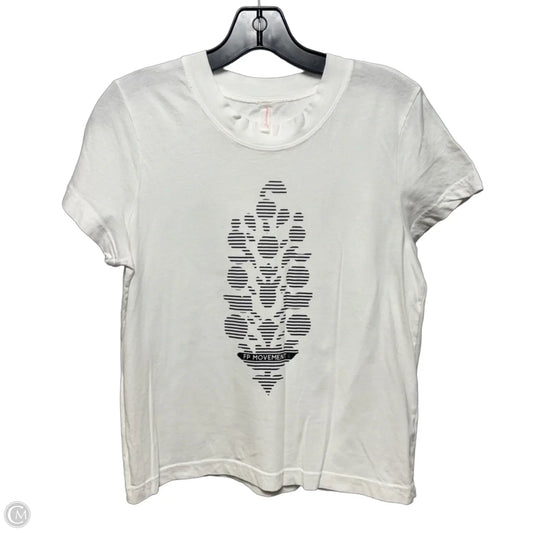 Top Short Sleeve By Free People In White, Size: Xs