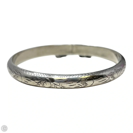 Engraved Sterling Silver Bangle Bracelet