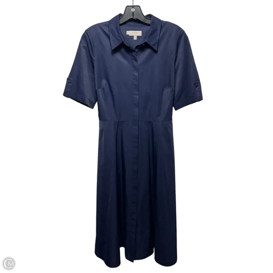 Tie Back Shirt-dress Dress Casual Midi By Hobbs In Navy, Size: 8