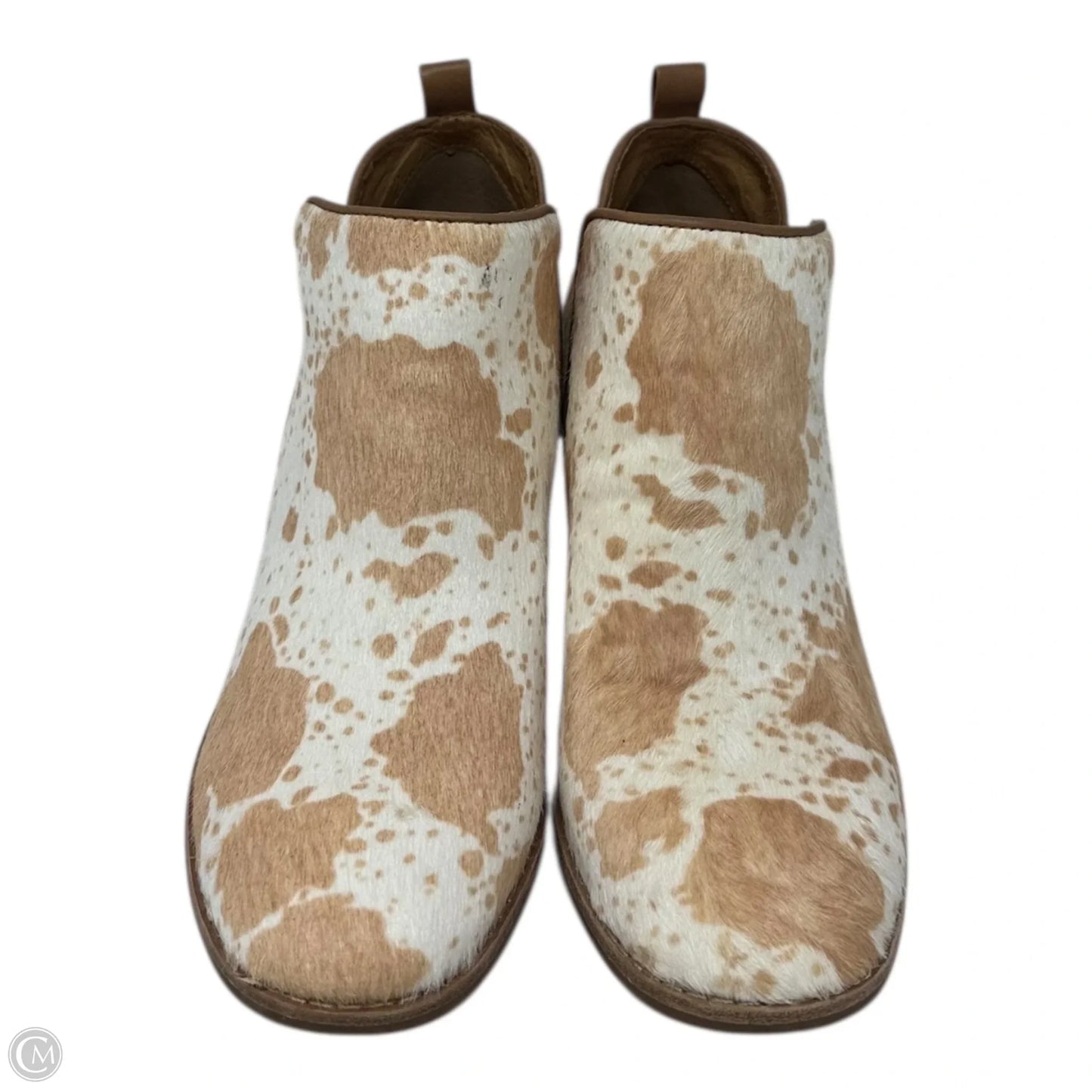 Boots Ankle Heels By Sofft In Animal Print, Size: 7