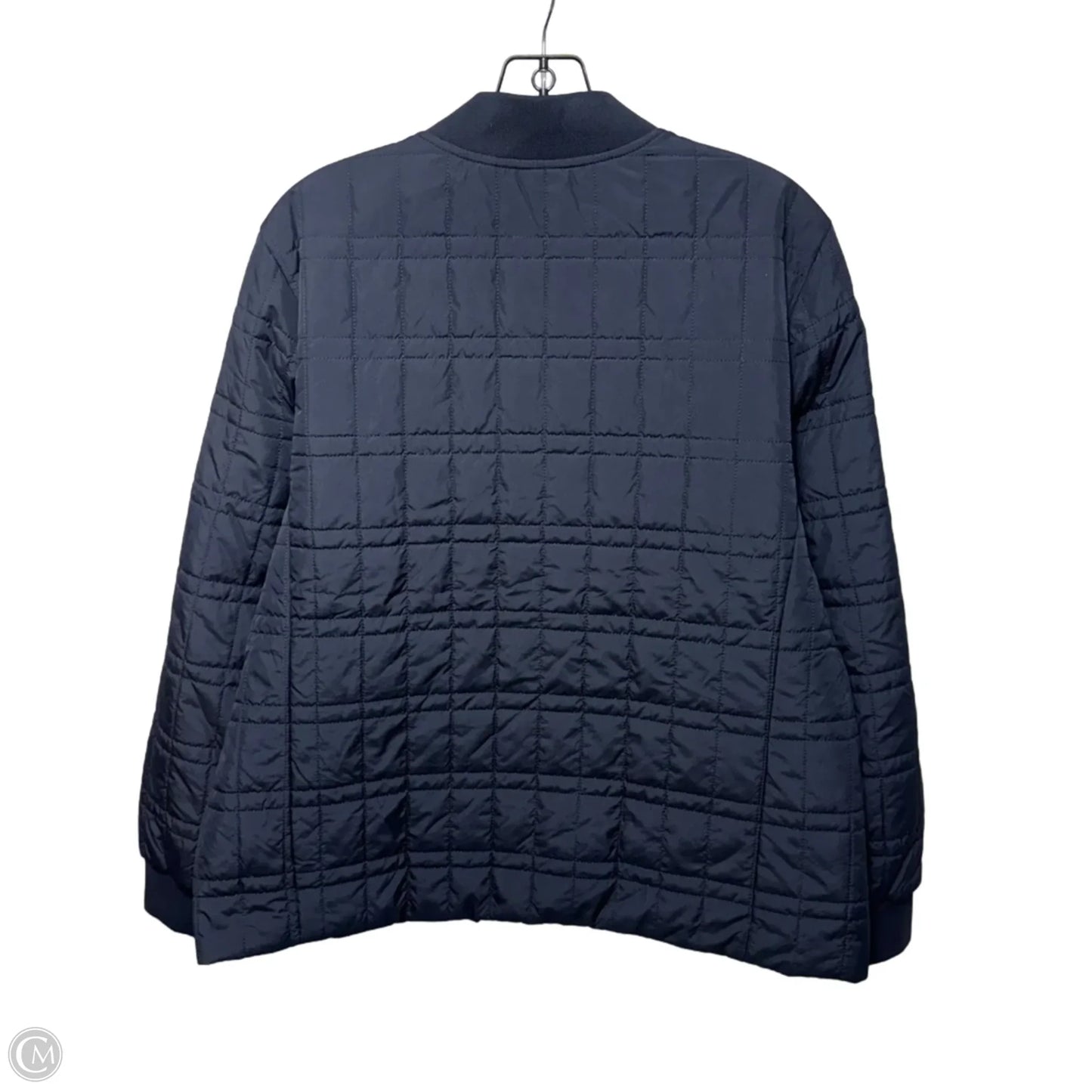 Jacket Puffer & Quilted By Talbots In Navy, Size: Xl