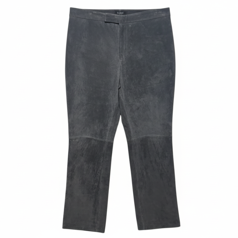 Suede Leather Pants By For Joseph In Grey, Size: 10/30