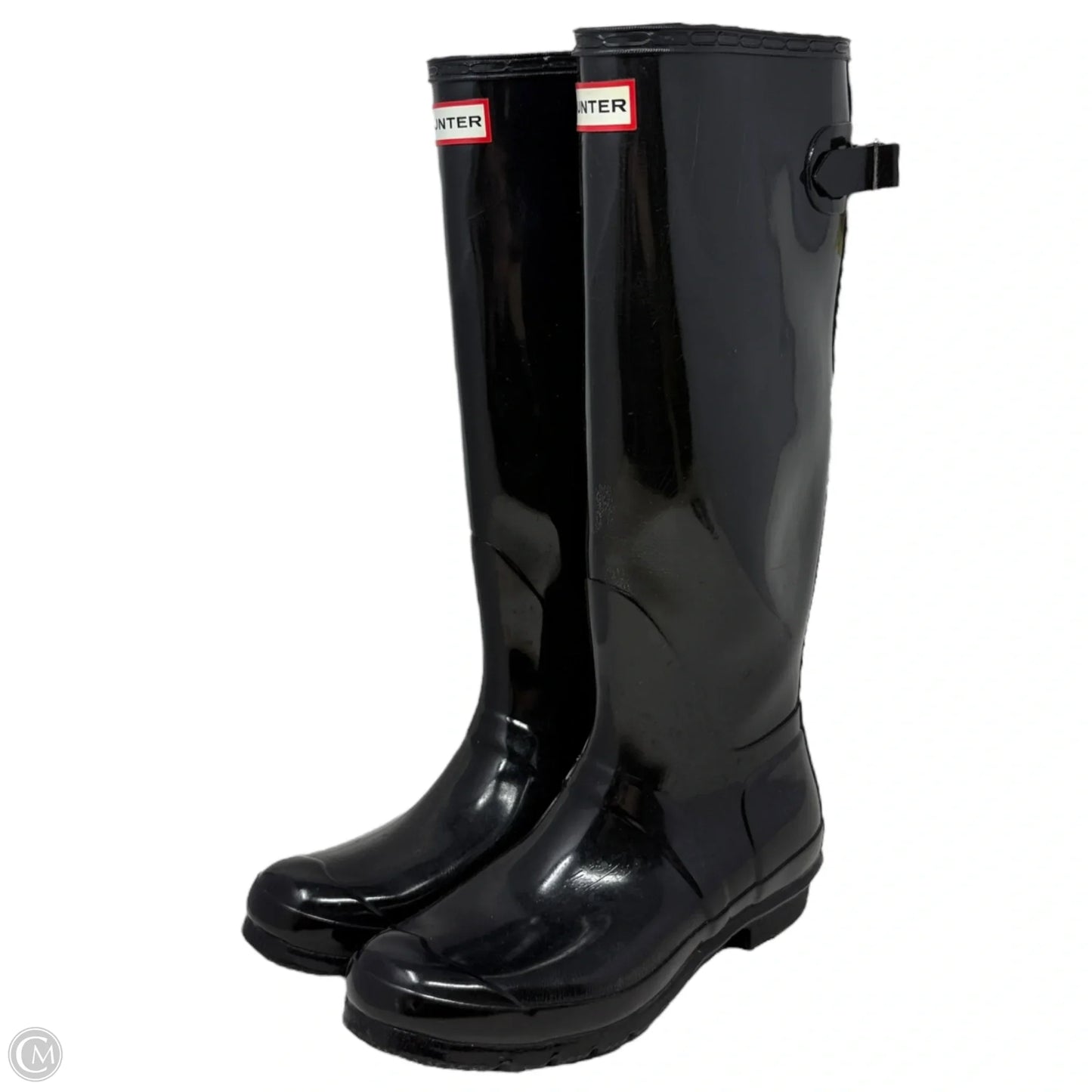 Original Tall Gloss Rain Boots By Hunter In Black, Size: 9