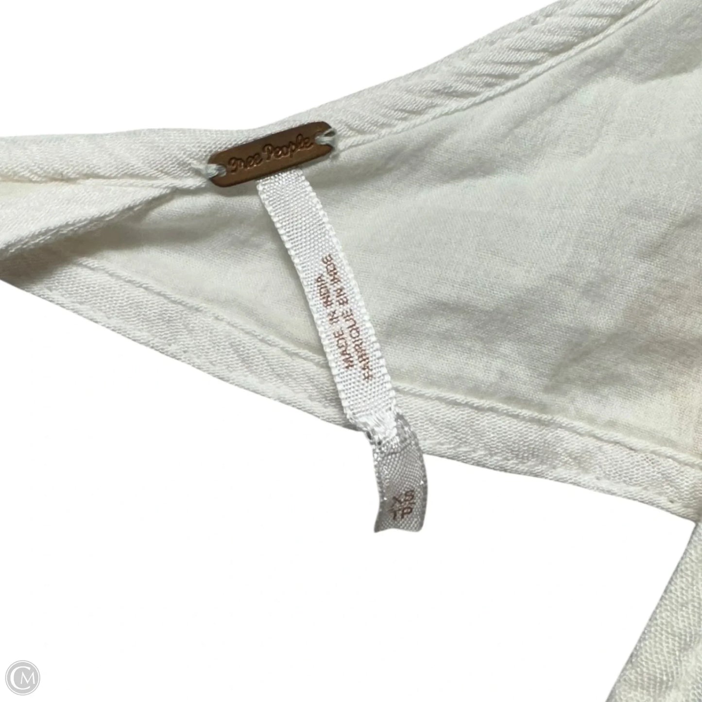 Emma Embroidered Tunic Mini Dress By Free People In Ivory Combo, Size: XS