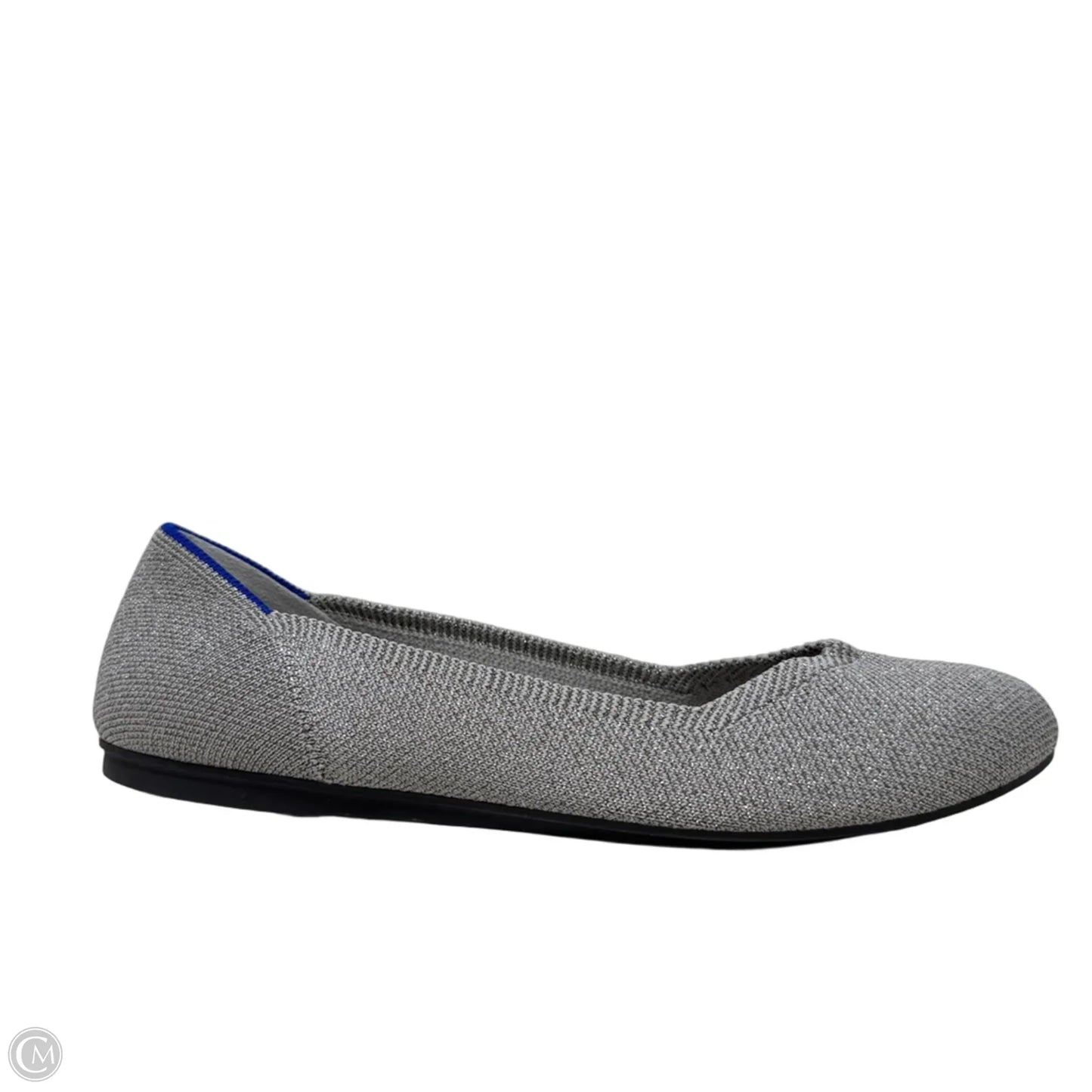 The Flats By Rothys In Metallic Silver, Size: 9