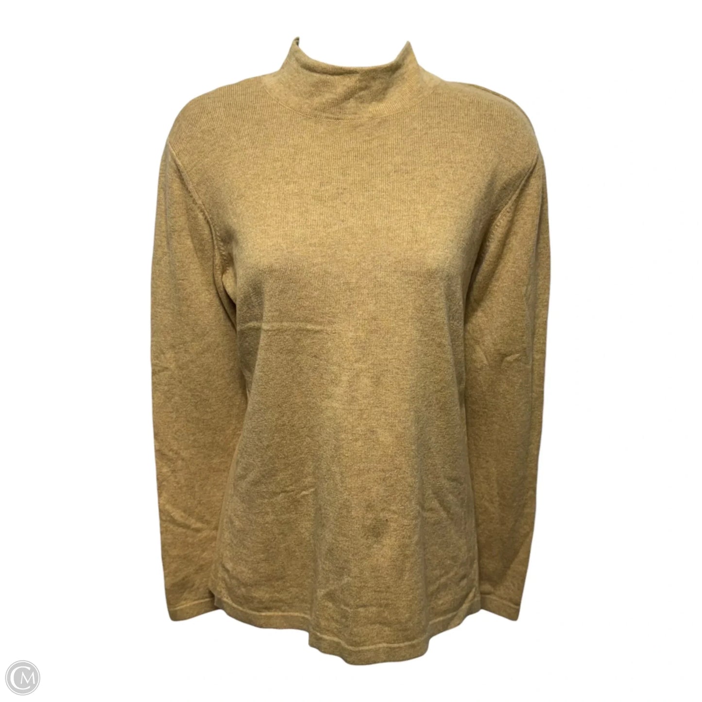 Wool-Cashmere-Silk Sweater Designer By Escada In Tan, Size: 2