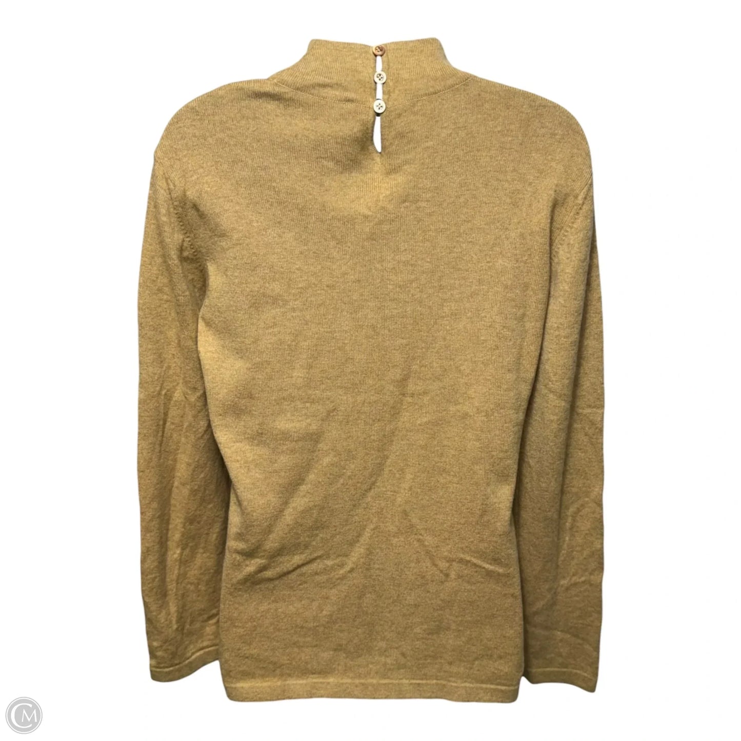 Wool-Cashmere-Silk Sweater Designer By Escada In Tan, Size: 2