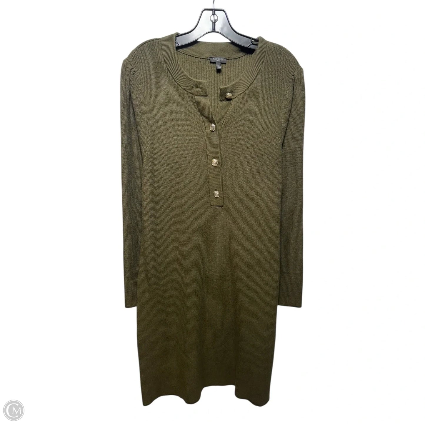 Dress Sweater By Talbots In Green, Size: Xlp