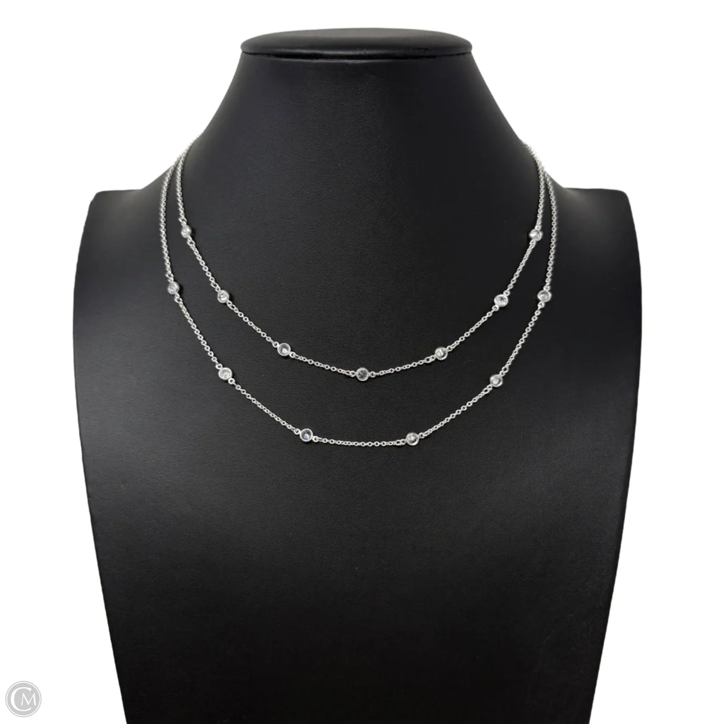 Double Layer Crystal Station Necklace By Ann Taylor Factory