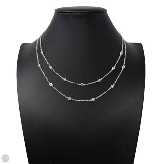 Double Layer Crystal Station Necklace By Ann Taylor Factory