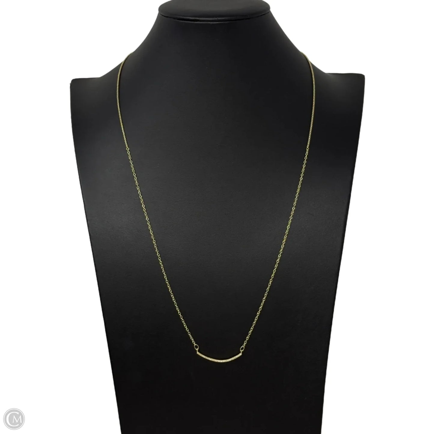 Crystal Curved Bar Necklace By Chicos
