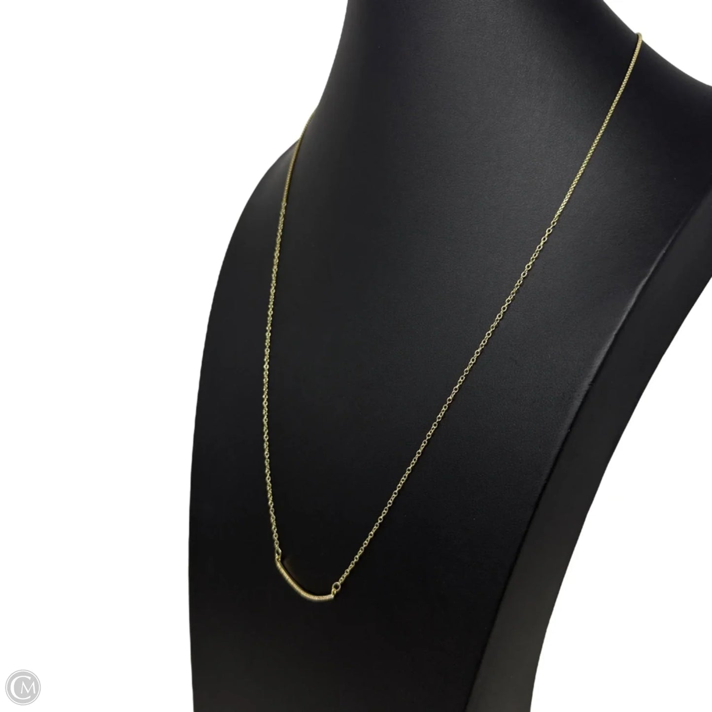 Crystal Curved Bar Necklace By Chicos