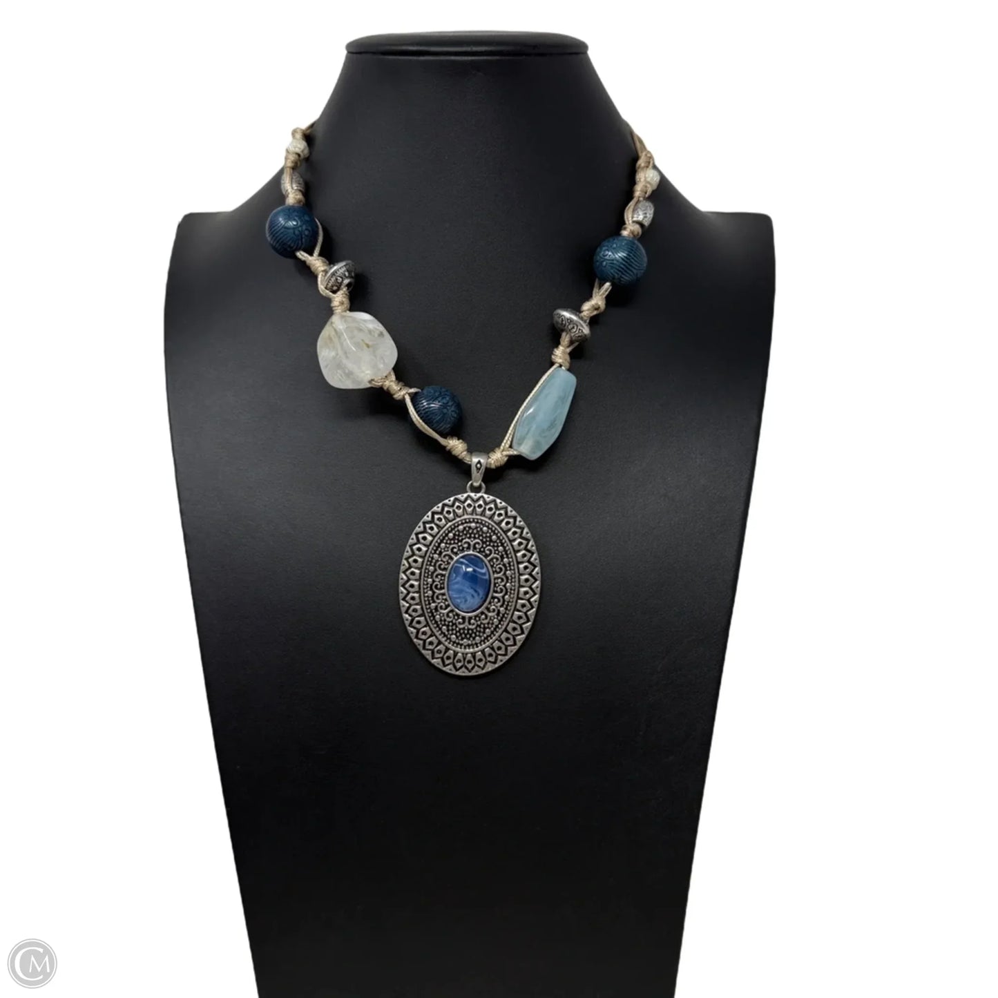 Multi Stone Medallion Pendant Necklace By Chico’s