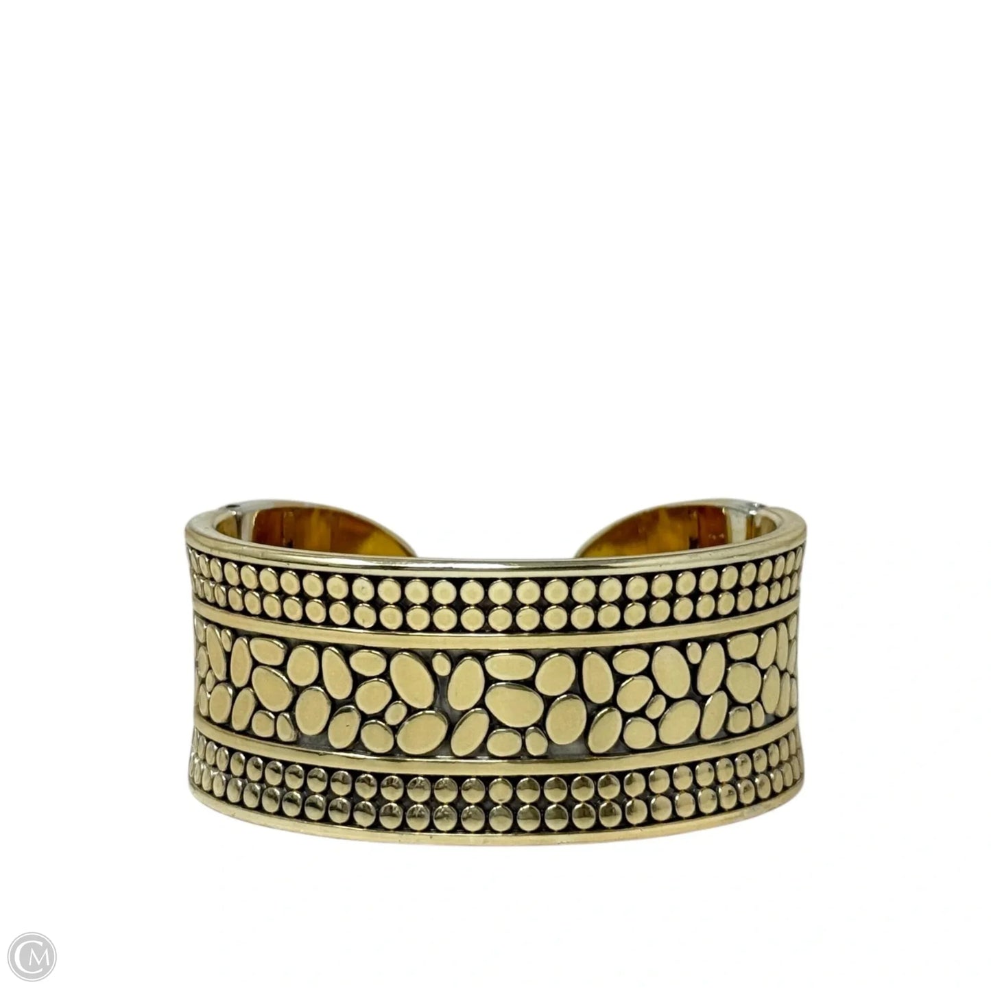 Pebble Double Hinged Bangle Bracelet Cuff By Brighton