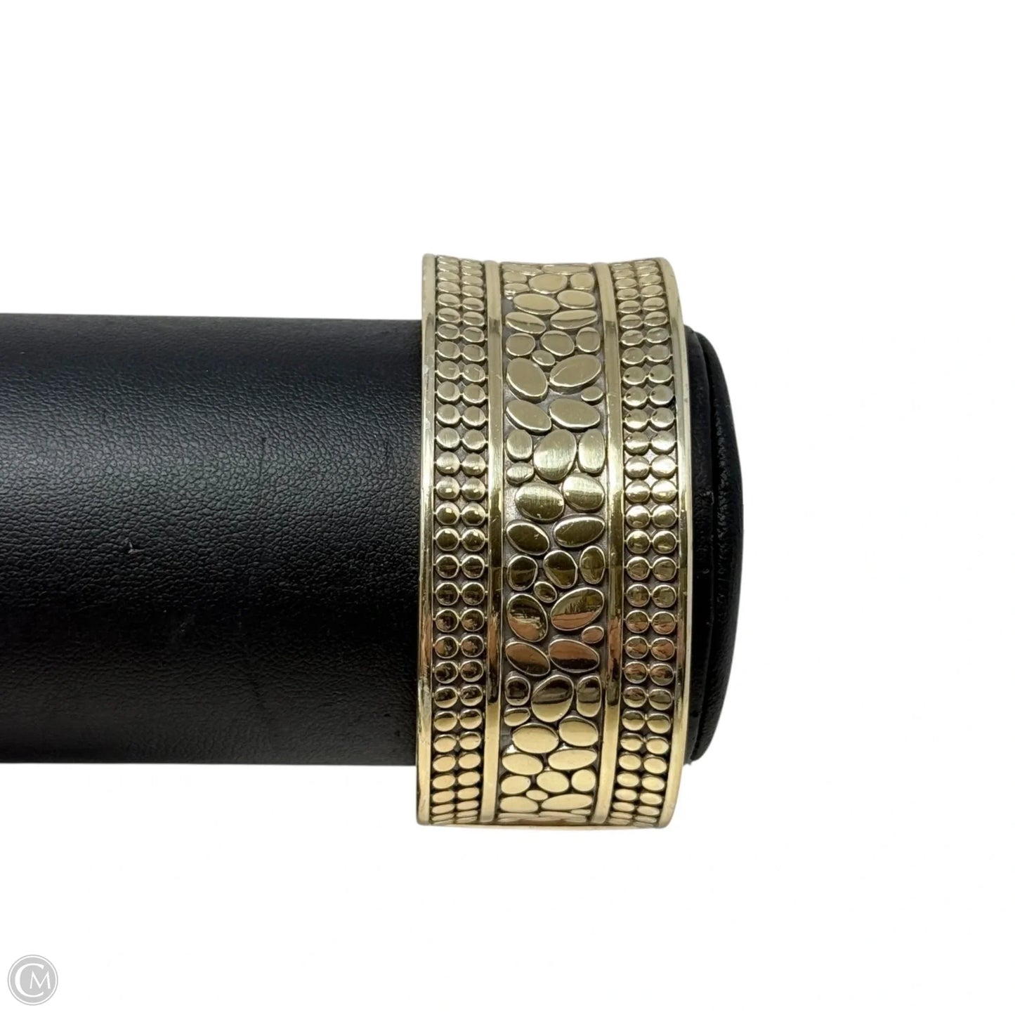 Pebble Double Hinged Bangle Bracelet Cuff By Brighton