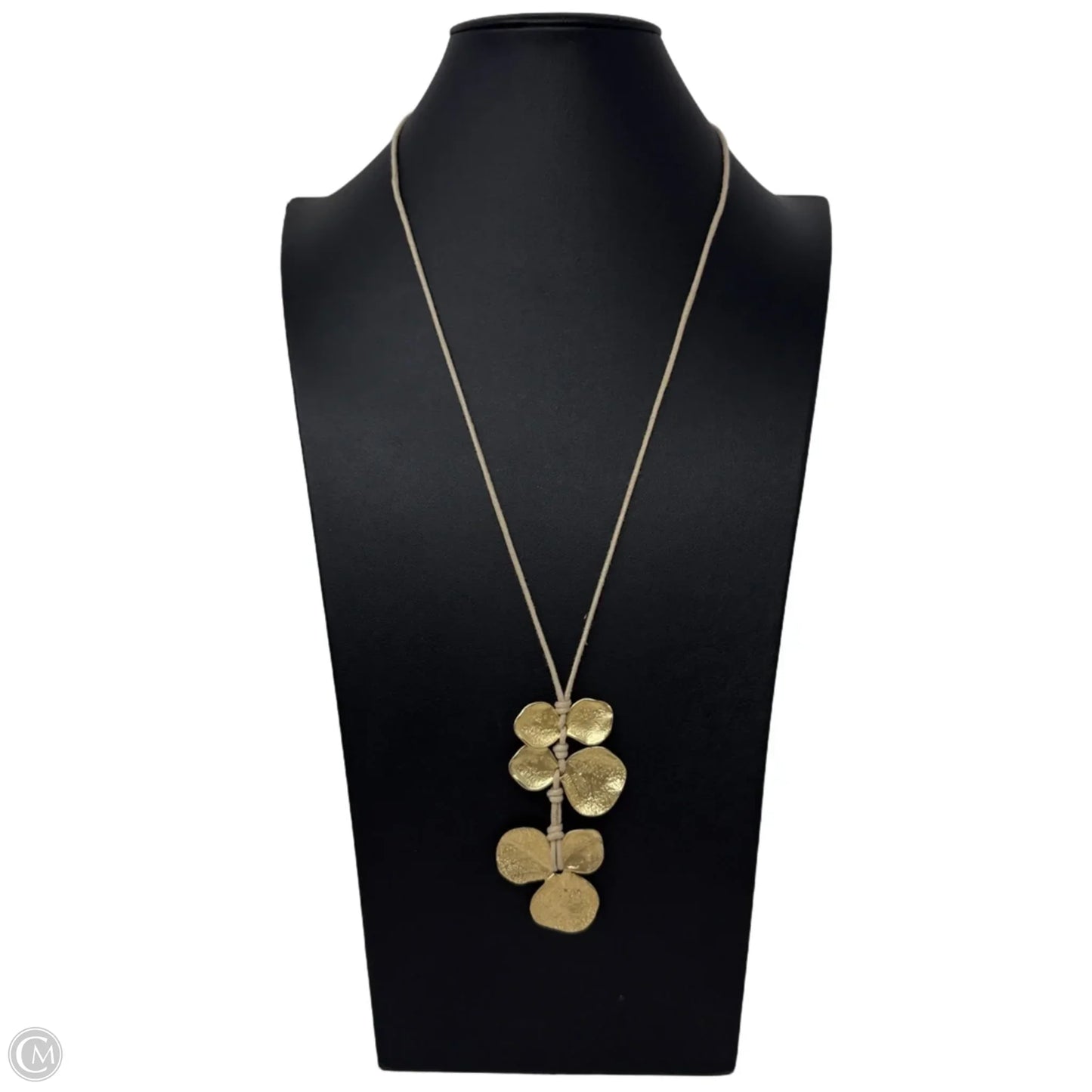 Gold Tone Floral Pendant Necklace By Chico’s