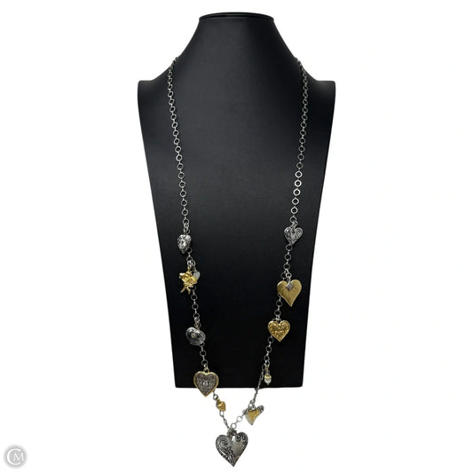 Mixed Metal Multi Heart Charm Long Necklace By Chico’s