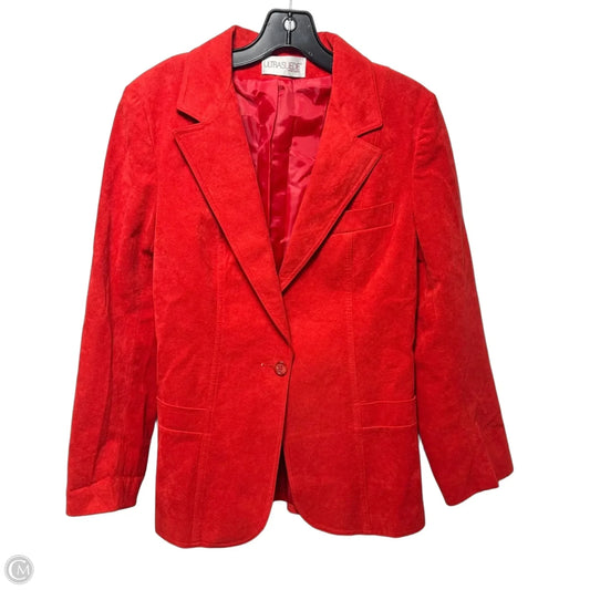 True Vintage Ultrasuede Blazer By Ultrasuede In Red, Size: 10